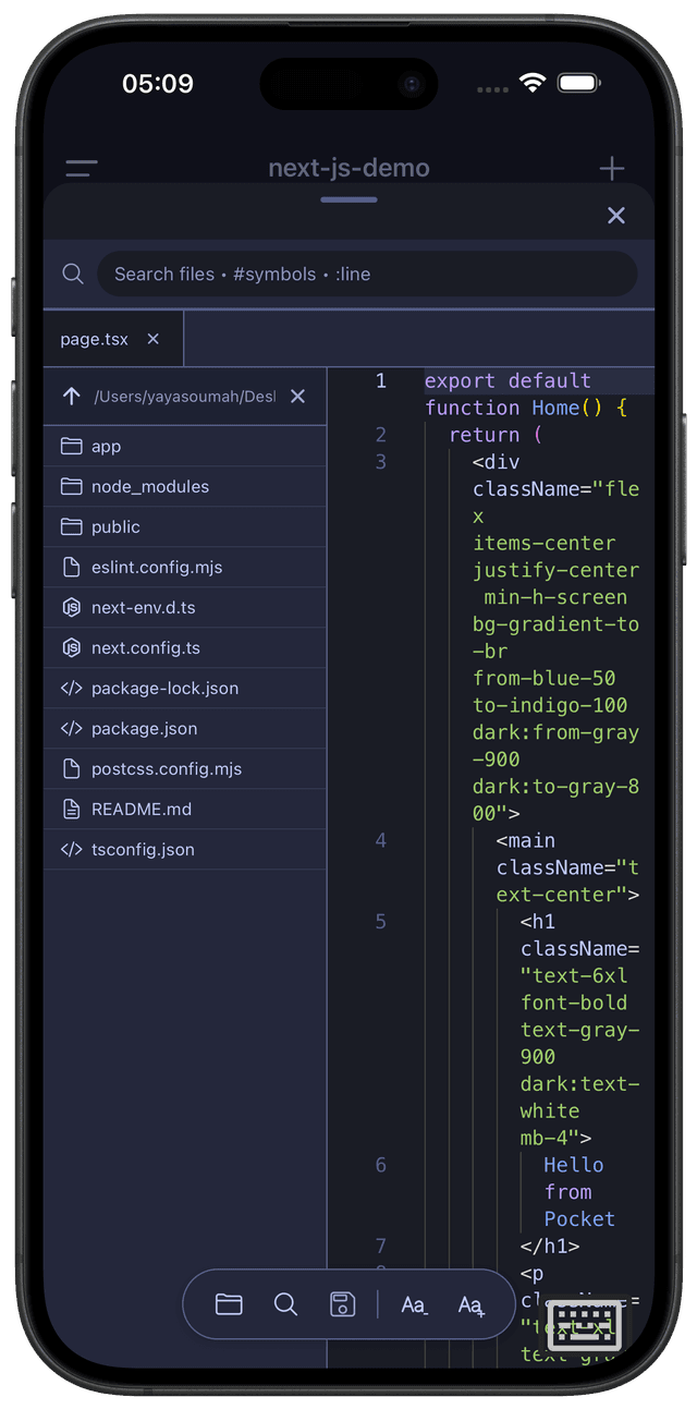 Code Editor View 1